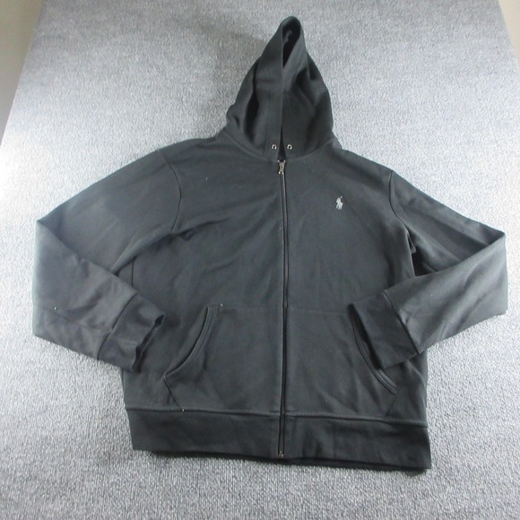 Polo Ralph Lauren Other - Polo Ralph Lauren Hoodie Mens XL Black Performance Full Zip Fleece Pony Logo
